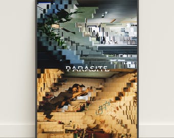 Parasite Poster | Korean Movie Wall Art | Movie Canvas Print