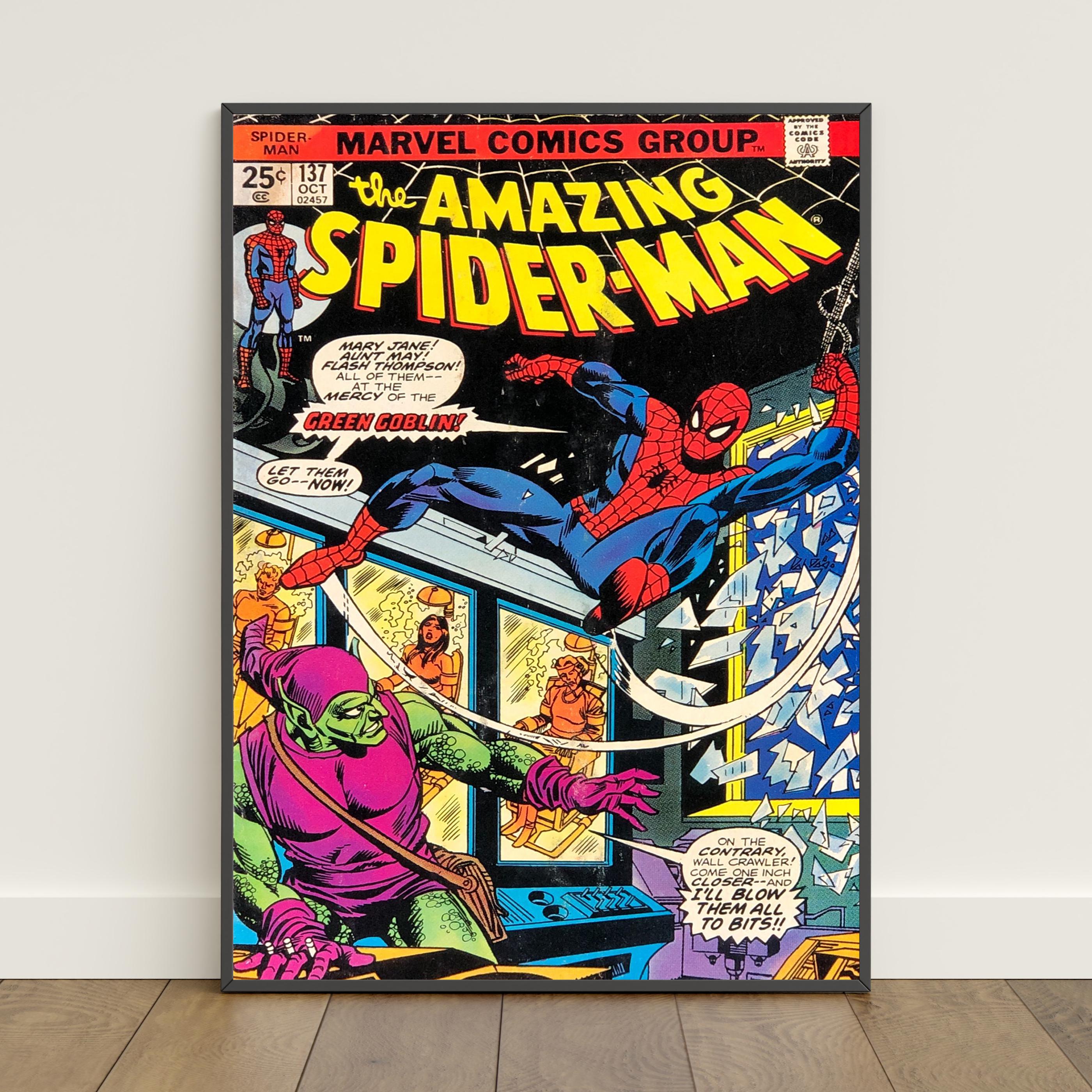 Spiderman Comic Book Covers Poster | Peter Parker Wall Art | Movie ...