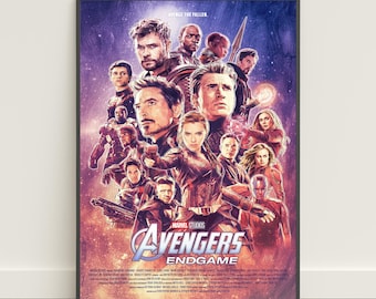 Avengers Poster | Iron Man Wall Art | Movie Canvas Print