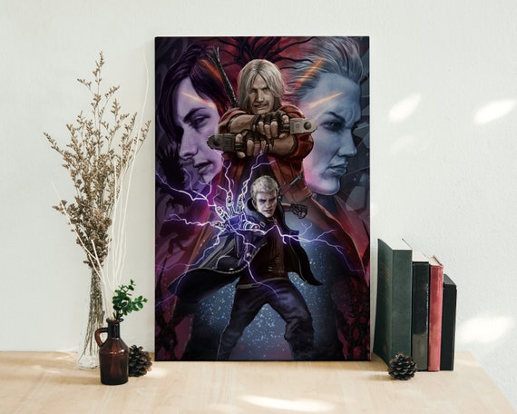  Devil May Cry Vergil Canvas Art Poster and Wall Art