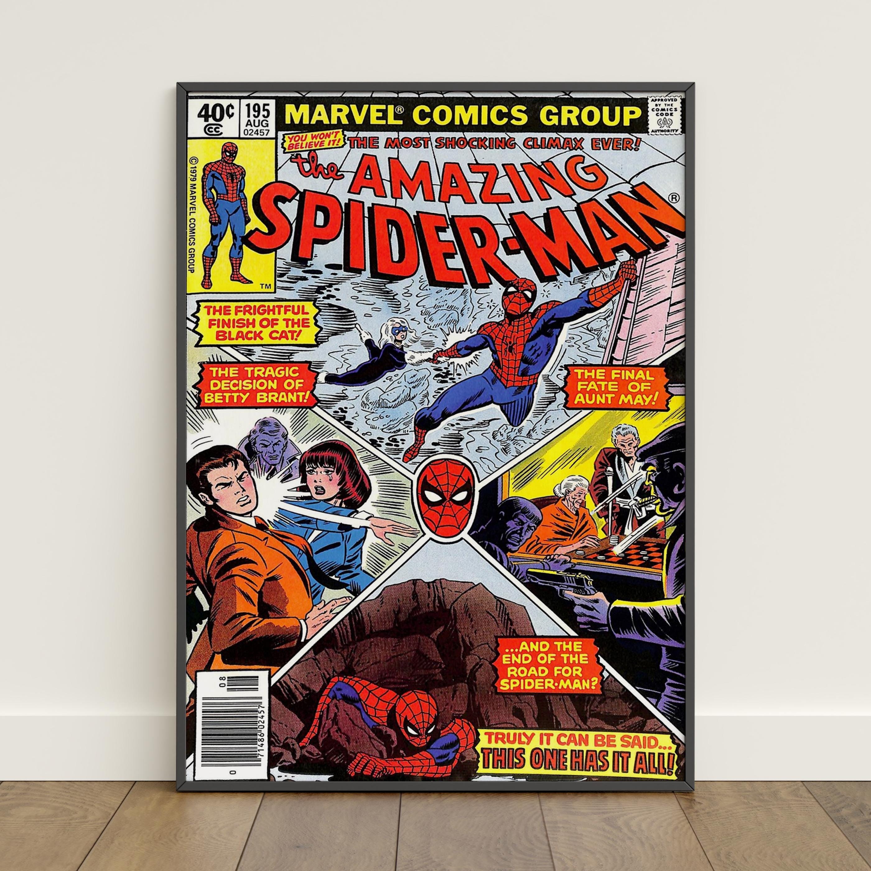 Spiderman Comic Book Covers Poster | Peter Parker Wall Art | Movie ...