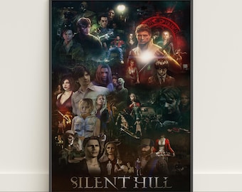Silent Hill Poster | James Sunderland Wall Art | Game Canvas Print