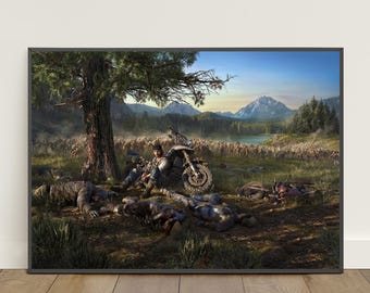 Days Gone Poster | Deacon St. John Wall Art | Game Canvas Print #4