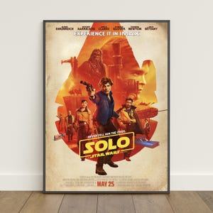 Star Wars Solo Poster | Luke Skywalker Wall Art | Movie Canvas Print