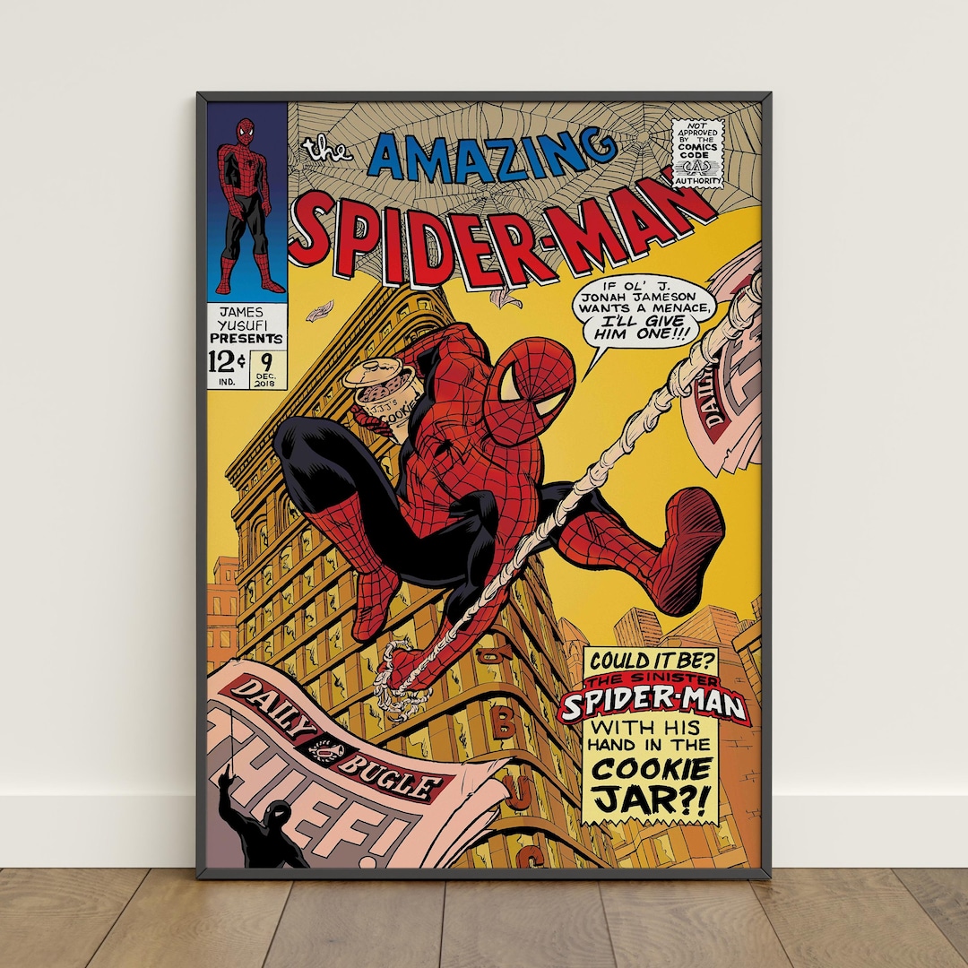Spiderman Comic Book Covers Poster | Peter Parker Wall Art | Movie ...