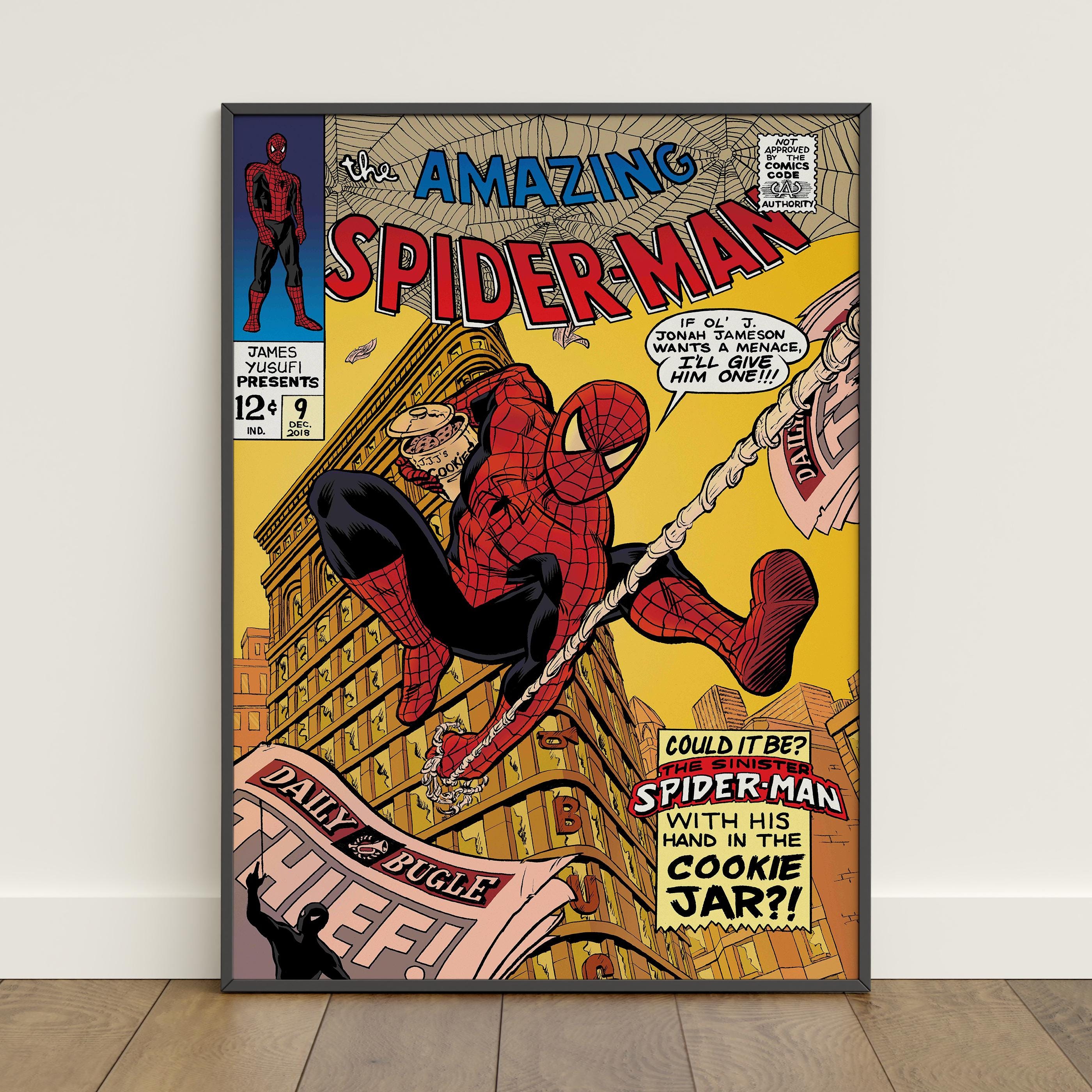 Spiderman Comic Book Covers Poster | Peter Parker Wall Art | Movie ...