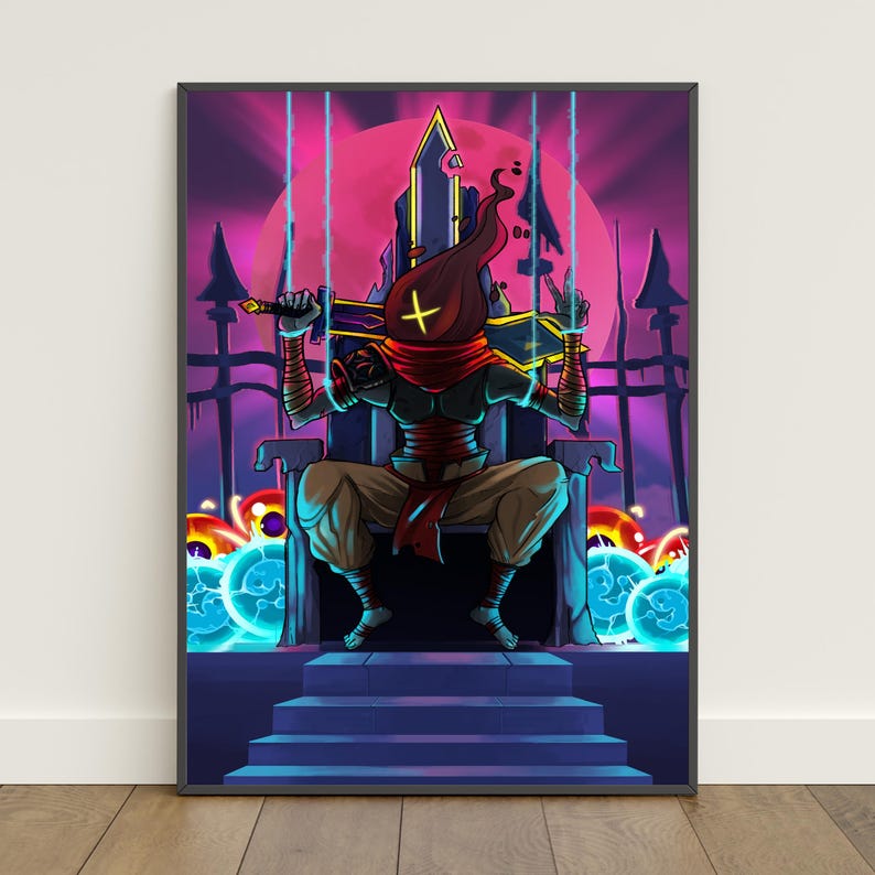 Dead Cells Poster | the Beheaded Wall Art | Game Canvas Print - Etsy