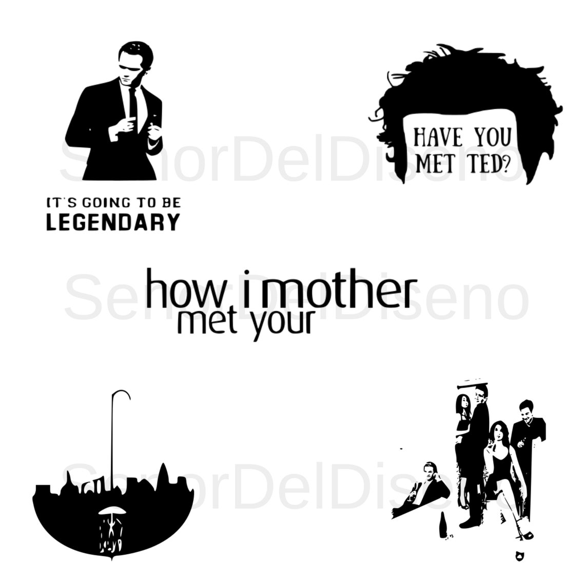 How I Met Your Mother Svg Barney Stinson Svg Ted Mosby Svg How I Met