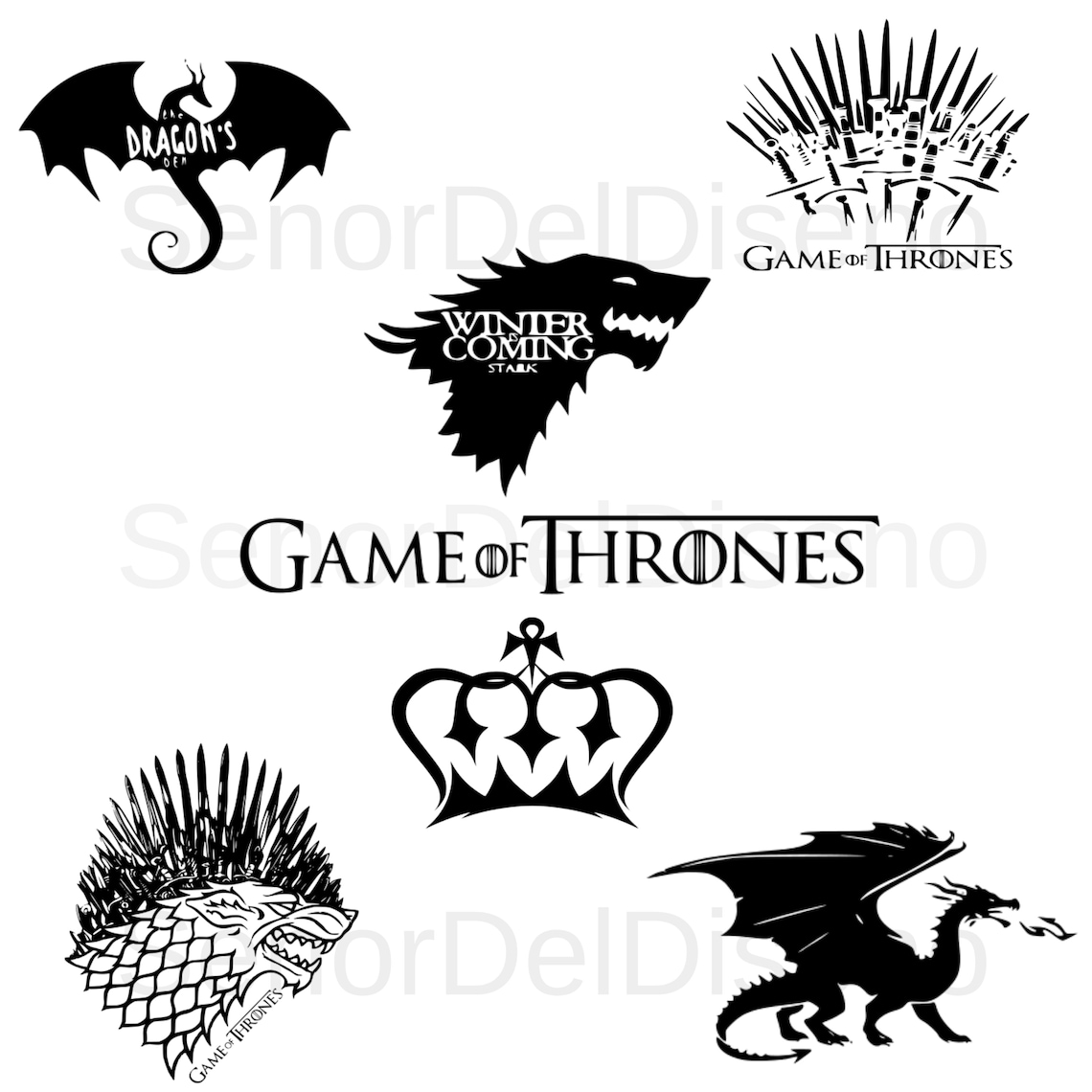 Game of Thrones SVG House of Dragon SVG Winter is Coming Etsy Game of Thrones SVG House of Dragon SVG Winter is Coming Etsy