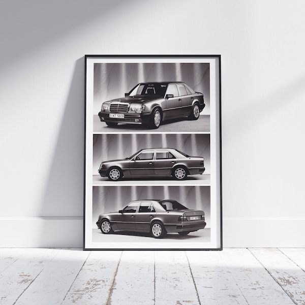 500E W124 Mercedes Benz Porsche Type 2758 Upgrade Your Home Decor with a Stunning Digital Print Poster from Etsy