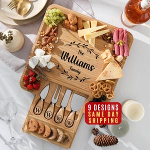Charcuterie Board Personalized Gift for Her, New Home Gift, Christmas Gifts Mom, Hostess Gifts, Wedding Gift for Couples Housewarming Gift