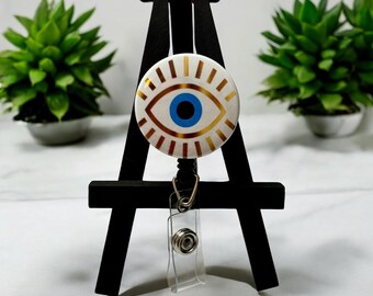 Evil Eye Protection Badge Reel- protection-badge reel-nurse-gift