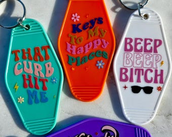 Vintage Motel Keychain