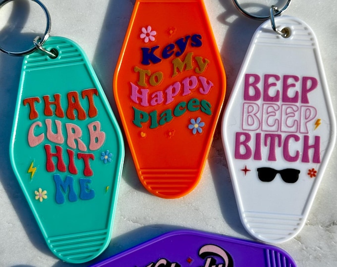 Vintage Motel Keychain