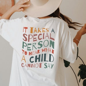 Camiseta de educación especial, sudadera de apoyo al autismo, sudadera con capucha de analista de comportamiento, D7370