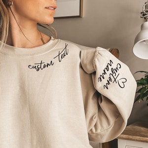 Sudadera con texto personalizado, Camiseta personalizada para mujer, Sudadera con capucha personalizada para hombre, Regalos personalizados para el Día de la Madre, Camisetas con nombre personalizable, KD6230