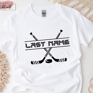 Hockey Shirts, Custom Hockey Family Shirts, Personalized Hockey Shirt For Women, Hockey Matching Shirts For Men, Hockey Gifts, DA6030