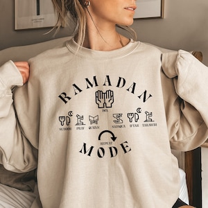Ramadan Mode Sweatshirt, Family Ramadan Shirt, Ramadan Mubarak Shirt, Ramadan Kareem Shirt, Muslim Shirt, Eid Mubarak Sweatshirt, DP6218