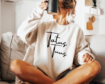 Totus Tuus Sweatshirt, Minimalist Catholic Hoodie, Religious Gift Tee