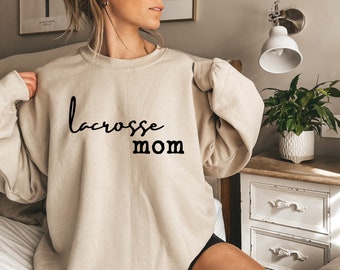 Lacrosse Mom Sweatshirt, Game Day Lacrosse Hoodie For Moms, Christmas Gift for Lacrosse Mom, Trendy Sport Mom Shirt, Lacrosse Sweater,D7131