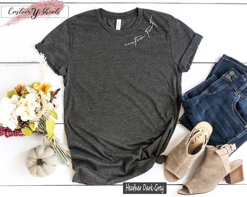 Minimalist Custom Shirt, Personalized Shirt, Custom Text Shirt, Custom Made Shirt, Personalized Sweatshirt, Custom Text Hoodie, DVP5276 image 6