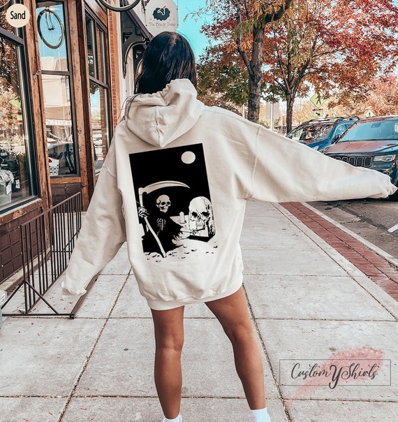 Grim Reaper Shirt Women s Aesthetic Sweatshirt Streetwear Hoodie Best Friend Gift Teenage Girl Gifts Unique Gifts for Her Y5081 Etsy