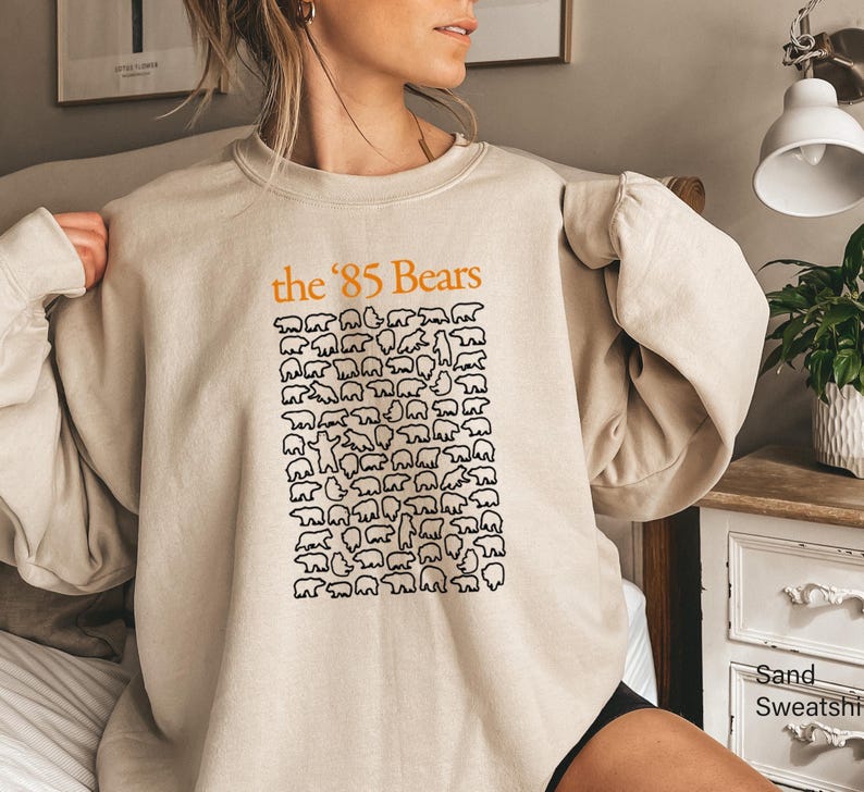 Chicago Bears Shirt, The 85 Bears, Chicago Shirt, American Sport Sweatshirt, Football Team Shirt, Chicago Skyline Tee, Football Shirt image 1