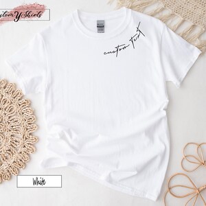 Minimalist Custom Shirt, Personalized Shirt, Custom Text Shirt, Custom Made Shirt, Personalized Sweatshirt, Custom Text Hoodie, DVP5276 image 3