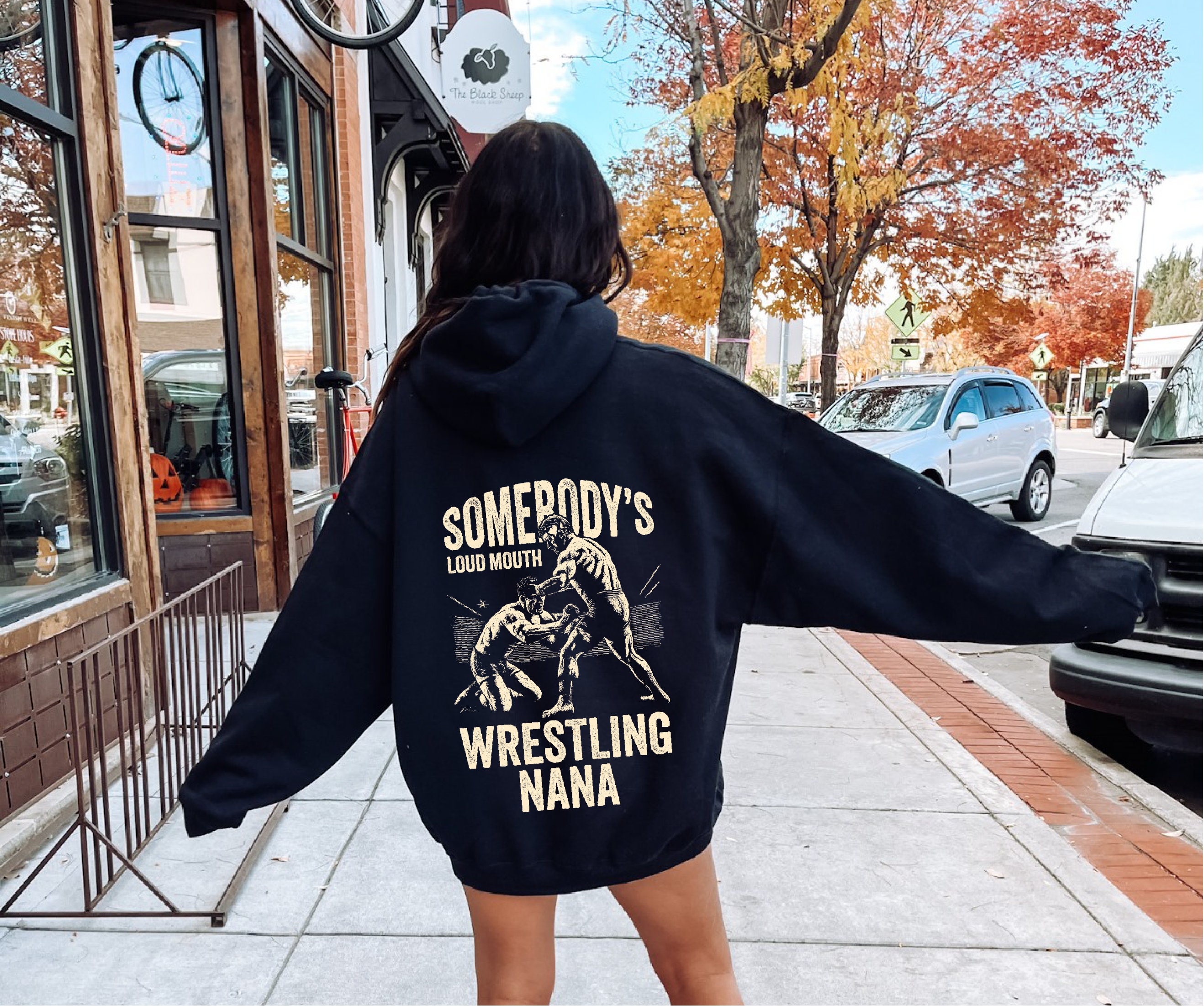 Loud Mouth Wrestling Nana Sweatshirt, Proud Wrestling Grandma