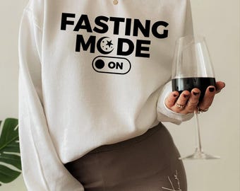 Fasting Mode On Sweatshirt, Ramadan Mubarak Shirt, Gifts For Muslim, Eid Mubarak Hoodie, Religion Shirts, Ramadan Kareem Shirt