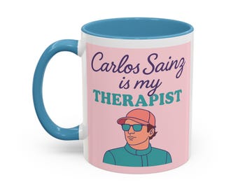 Funny F1 Mug, Carlos Sainz Cup, F1 Racing Gift, Coffee Mug Gift, Racing Fan Present, 11oz Mug, F1 Fan Gift, Motorsport Mug, F1 Enthusiast