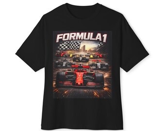 Formula 1 Racing Cars Tee | Grand Prix Checkered Flag Track