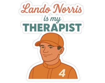 Lando Norris Cut Stickers, Funny Racing Stickers, Car Enthusiast Gifts, Motivational Laptop Decal, Unique Gift for Fans, Fun Decor