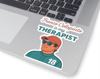 Franco Colapinto Therapist Kiss-Cut Stickers | Fun Decals for Car, Laptop, Journal, Gifts, Racing Fans