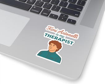 Kimi Antonelli Therapy Sticker, Funny Laptop Decal, Therapy Humor Gift, Car Window Sticker, Creative Planner Decoration