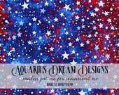 4th of July Seamless Pattern, Glitter July Fourth Seamless File, Fourth of July Glitter Stars Seamless Repeating Pattern for Fabric Design