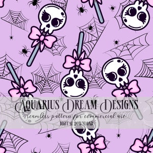 Pastel Goth Seamless File, Gothic Seamless Pattern, Cute Pastel Goth Candy Seamless PNG, Halloween Seamless File for Fabric Design