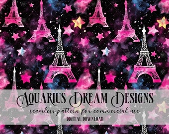Alcohol Ink Eiffel Tower Seamless File, Pink Eiffel Towers Seamless Pattern, Alcohol Ink Seamless, Eiffel Tower Pattern for Fabric