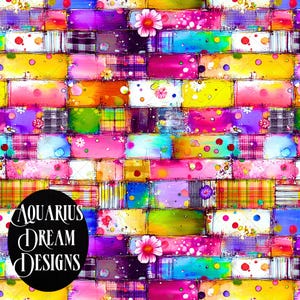 Fichier sans couture BCBG, motif sans couture de carreaux de métro arc-en-ciel, patchwork PNG sans couture, fichier numérique carreaux arc-en-ciel sans couture pour tissu