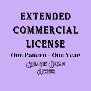 Extended Commercial License - 1 Pattern - 1 Year