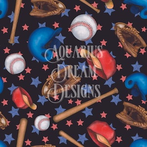 Baseball Seamless Pattern - Seamless Baseball Pattern - Softball Pattern - Baseball Repeating Pattern - Baseball Mom - Softball Mom Pattern
