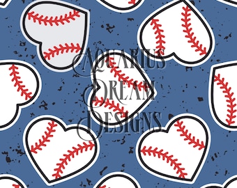Baseball Seamless Pattern - Seamless Baseball Pattern - Softball ...