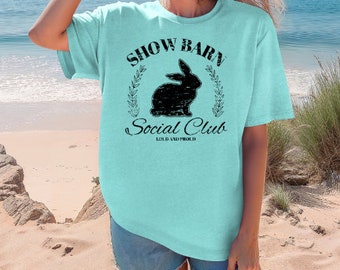 Social Club Show Rabbit digital file, Stock Rabbit, Show Rabbit PNG, Show Life Rabbit PNG Digital Download Sublimation