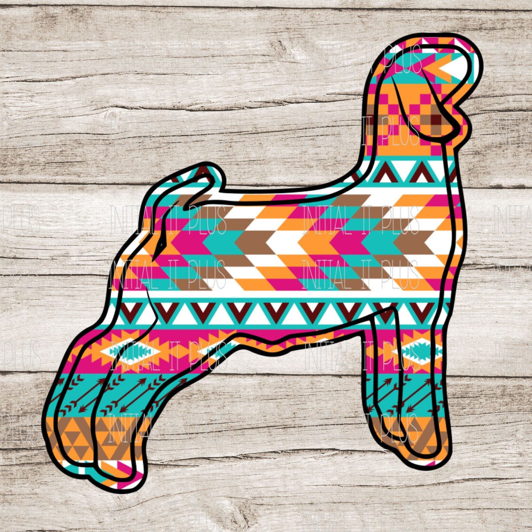 Aztec Show Goat Digital File, Stock Show Goat, PNG, Show Life PNG ...