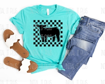 Checker Show Cow digital file, Stock show cow, Show cow PNG, Show Life PNG Digital Download Sublimation
