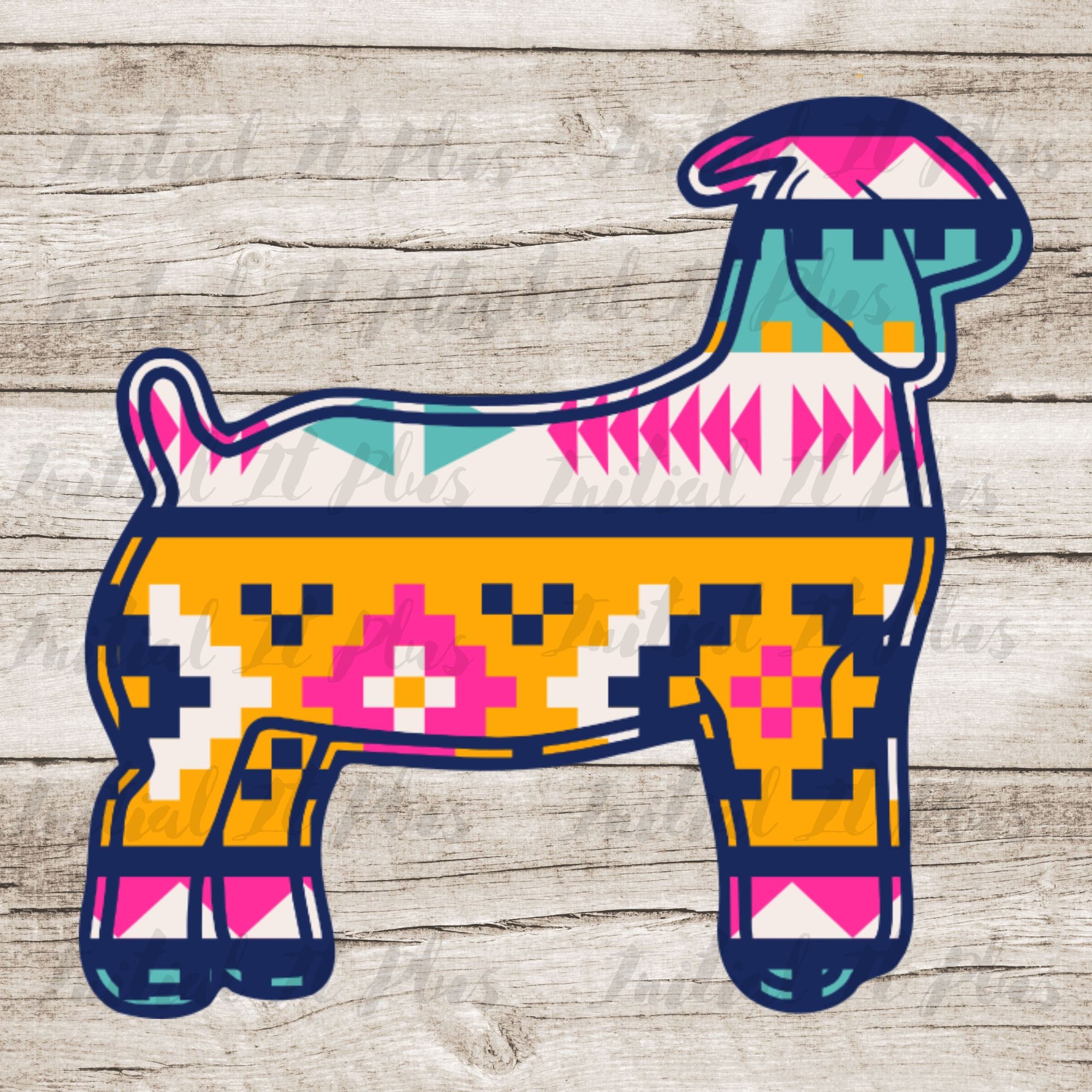 Aztec Show Goat Digital File, Stock Show Goat, Show Goat PNG, Show Life ...