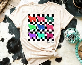 Checker Show cow digital file, Chasing Banners, Stock show lamb, Show pig PNG, Show Life goat PNG Digital Download Sublimation