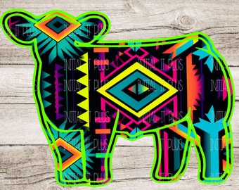 Neon show cow digital file, Stock show cow, Show cow PNG, Show Life Pig PNG Digital Download Sublimation