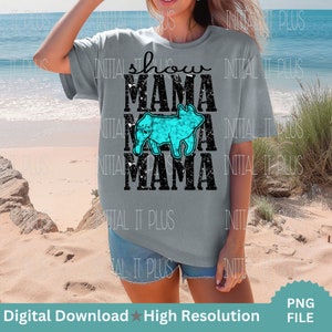 Show Mama PNG, Stock show pig, Show pig PNG, western show pig, Show Life Pig PNG Digital Download Sublimation