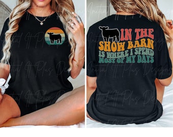 Show Cow Barn PNG, Show Life Cow Digital File (Digital Download)